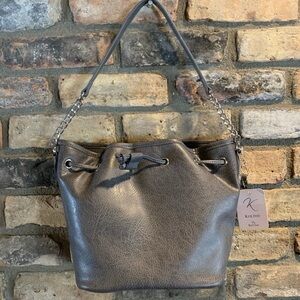 Women’s bucket drawstring purse handbag NWT